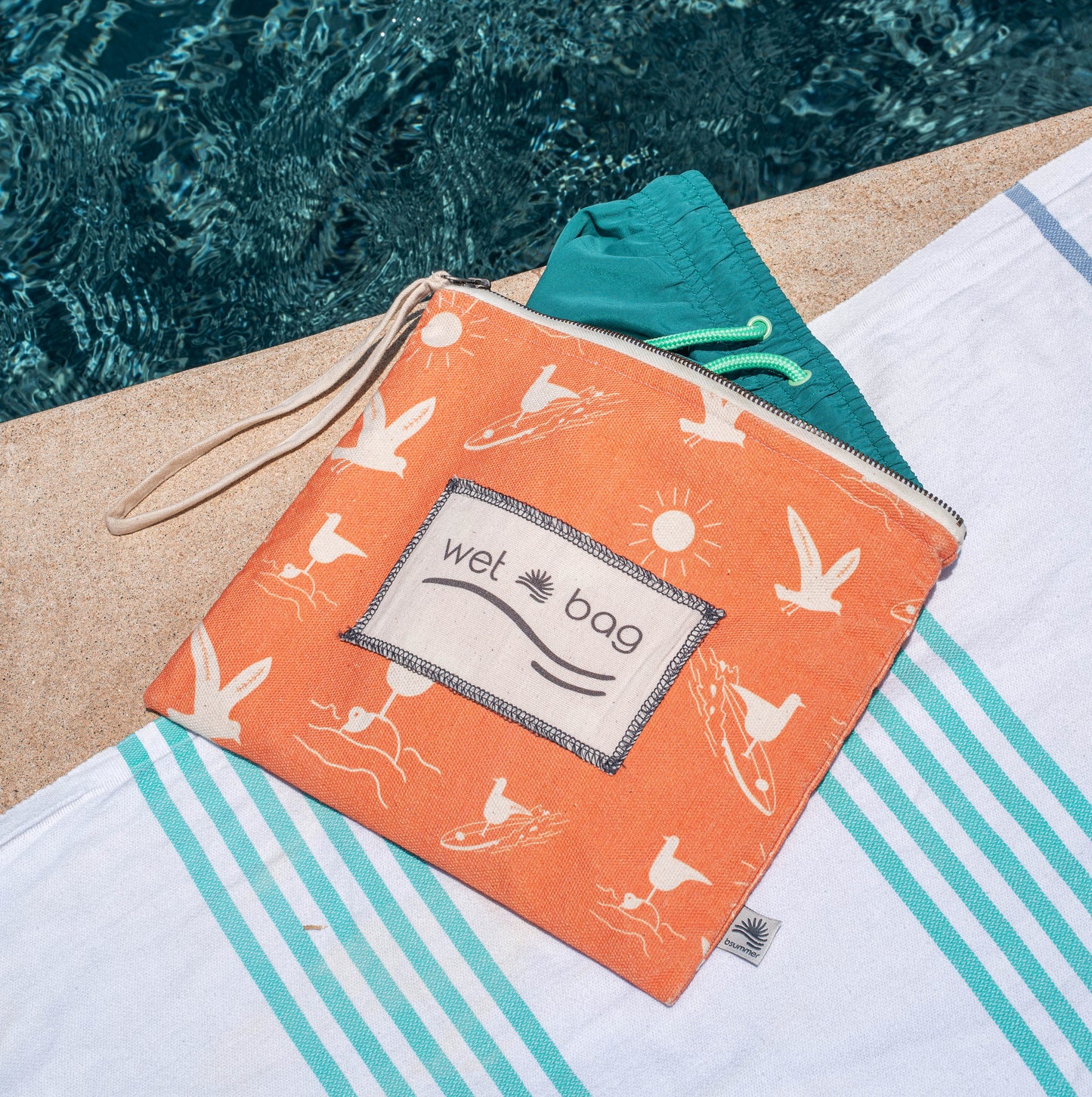 Wet Bag Gaviotas Naranja